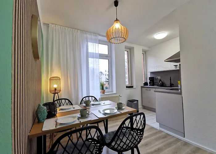 Bohnapartments Junior Blume 14 - Naehe Dom - Wlan * 埃尔福特